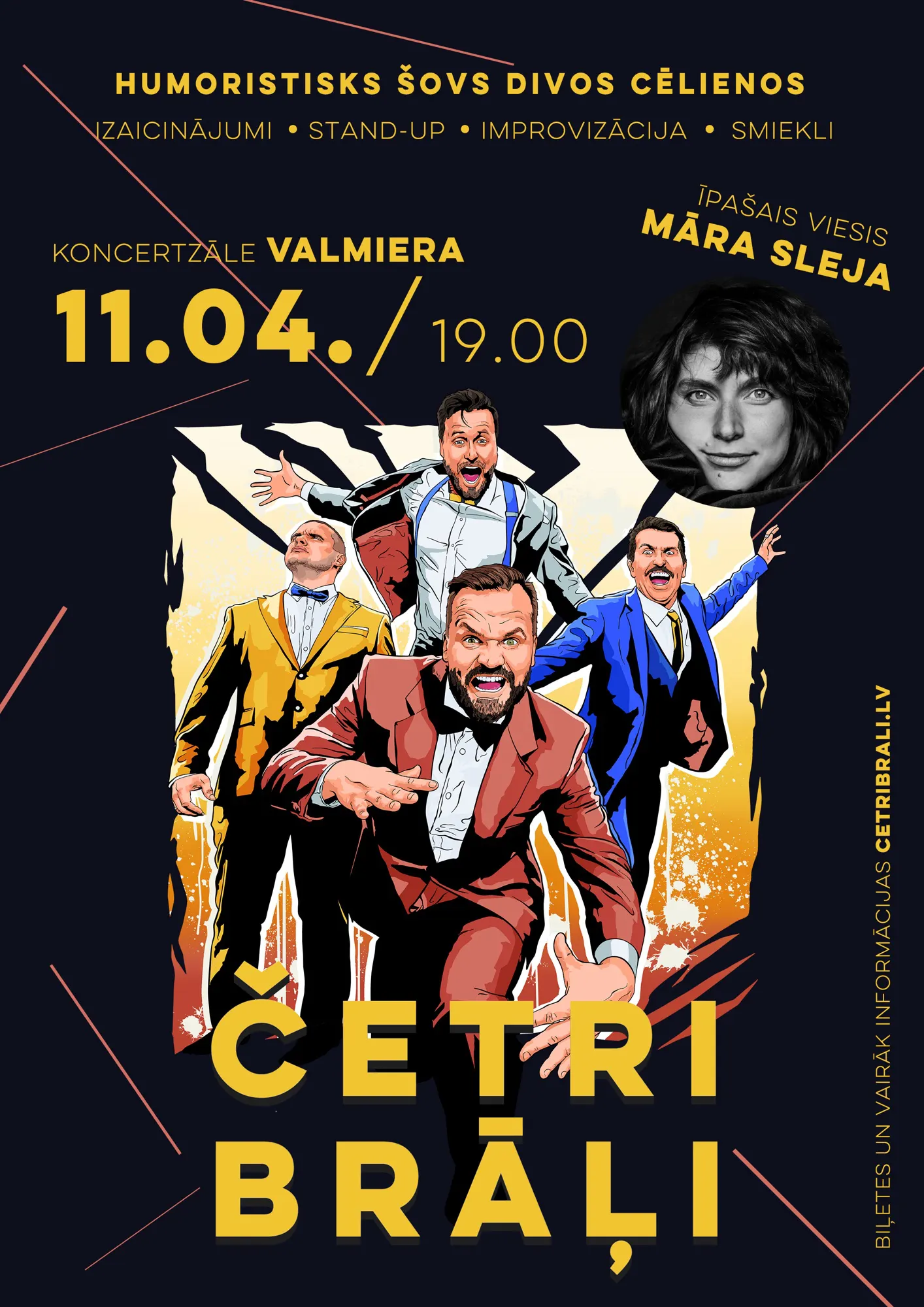 Humoristisks šovs divos cēlienos “Četri brāļi”